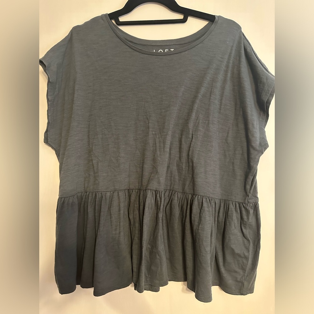 Loft peplum top, size Large